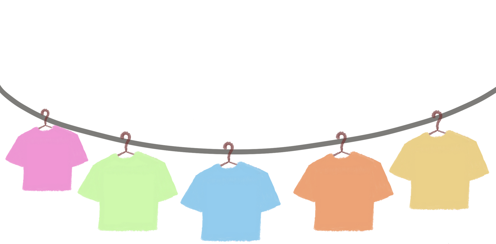 Hanging Clothes Illustration